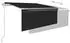vidaXL Markise Automatisch mit Rollo LED Windsensor 3,5x2,5m Anthrazit (3069294)