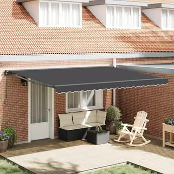 vidaXL Markisenrahmen Anthrazit 450x300cm (3330871)