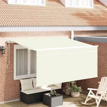 vidaXL Einziehbare Markise Creme 300x200cm Polyester/Aluminium (3329497)