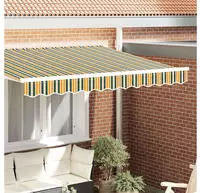 vidaXL Markisensch&uuml;rzen-Ersatz Gr&uuml;n und Gelb 2,5 m Polyester