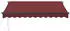 vidaXL Markise Manuell Weinrot 300x250 cm (3215298)