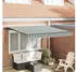 vidaXL Einziehbare Markise Grün/Weiß 350x250cm (3330469)