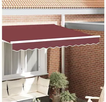 vidaXL Markisenvolant Segeltuch Bordeauxrot 230x20cm (42000701)