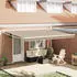 vidaXL Einziehbare Markise Beige 450x300cm Polyester/Metall (3330978)