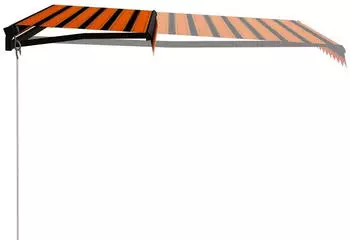 vidaXL Einziehbare Markise Handbetrieben 300x250cm Orange/Braun (3055187)