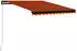 vidaXL Einziehbare Markise Handbetrieben 300x250cm Orange/Braun (3055187)