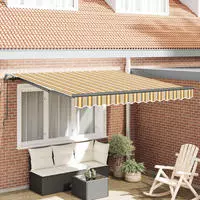 vidaXL Ausziehbare Markise Mehrfarbig 300 x 250 cm