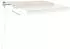 vidaXL Automatische Markise mit LED & Windsensor 350x250cm Creme