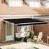 vidaXL Einziehbare Markise Schwarz 400x300cm (3330600)