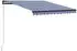 vidaXL Einziehbare Markise handbetrieben 300x250cm blau/weiß (3055184)