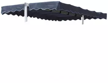 QUICK STAR Dubai Ersatzdach Standmarkise Grau 375x225cm (78110)