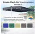 QUICK STAR Dubai Ersatzdach Standmarkise Grau 375x225cm (78110)