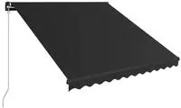 vidaXL Einziehbare Markise Handbetrieben 350 x 250 cm Anthrazit