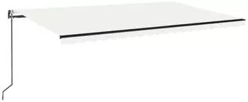 vidaXL Markise Automatisch Einziehbar 500x350 cm Creme (3069227)