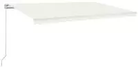 vidaXL Markise Manuell Einziehbar 500x350 cm Creme