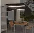 vidaXL Markise Manuell Einziehbar mit Rollo & LED 4x3 m Anthrazit (3069424)