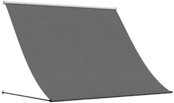 vidaXL Einziehbare Markise Anthrazit 200x150cm Polyester PA-beschichtet Stahl Manuell (368752)
