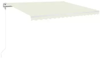vidaXL Automatische Markise mit LED & Windsensor 400x350cm Creme (3068992)