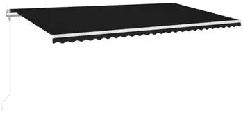vidaXL Automatische Markise mit LED & Windsensor 600x350cm Anthrazit