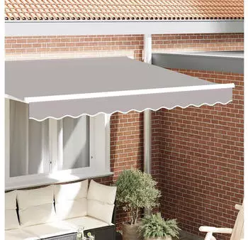vidaXL Markisenvolant Ersatz Hellgrau 3m Polyester (42000772)