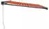 vidaXL Markise Einziehbar Orange und Braun 4x3 m Stoff und Aluminium (3154568)