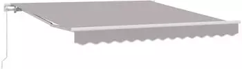 vidaXL Markise Hellgrau 3 x 2,5 m Polyester und Metall (3330087)