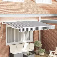 vidaXL Markisenrahmen Anthrazit und Wei&szlig; 350 x 200 cm