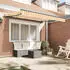 vidaXL Einziehbare Markise Manuell Gelb 250x200cm Stoff (3329364)