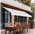 Costway Klemmmarkise 395cm breit, höhenverstellbar 200-300cm, Beige (OP70315BE)