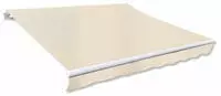 vidaXL Markisengestell 4x3 m Automatik-Aufrollsystem Aluminium