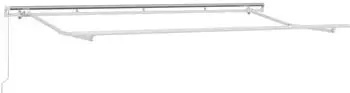 vidaXL Markisenrahmen Metall Wei&szlig; 4x2m