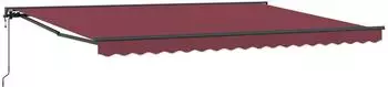 vidaXL Markisenrahmen Bordeauxrot 450x300cm (3330894)