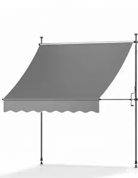 Sol Royal Klemmmarkise 1 5m ohne Bohren SolVision BM3 Anthrazit