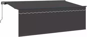 vidaXL Einziehbare Markise Anthrazit 400x200cm