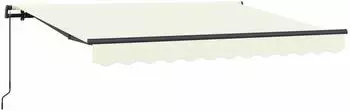 vidaXL Einziehbare Markise 300 x 200 cm Stoff Creme
