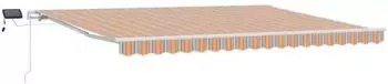 vidaXL Einziehbare Markise Mehrfarbig 450x350cm Stoff und Stahl (3331106)