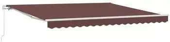vidaXL Markise Manuell Einziehbar 400x300cm, Braun (3215630)