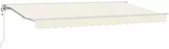 vidaXL Markisenrahmen 350x200cm Polyester mit PU-Beschichtung, Creme