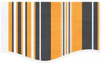 vidaXL Markisenvolant Gelb-Grau Gestreift 4,5m (367813)