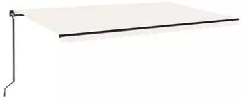 vidaXL Markise, manuell einziehbar, 500x300cm, creme (3069137)