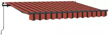 vidaXL Einziehbare Markise Orange 250x200cm Stoff
