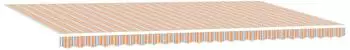 vidaXL Ausziehbare Markise mehrfarbig 600x350cm