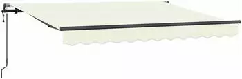 vidaXL Einziehbare Markise Stoff Creme 250x200cm (3329360)