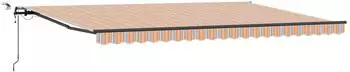 vidaXL Markisenstoff mehrfarbig 500x300x165cm, Polyester