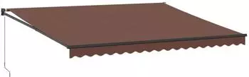 vidaXL Einziehbare Markise Manuell 450x300cm Braun