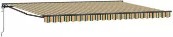 vidaXL Markisenrahmen Gr&uuml;n und Gelb 500x300cm