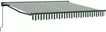vidaXL Markisenrahmen gr&uuml;n/wei&szlig; 350x250cm (3330481)