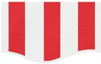 vidaXL Markisenvolant rot-wei&szlig; gestreift 3,5m (367799)