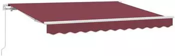 vidaXL Einziehbare Markise Manuell Bordeauxrot 250x200cm ()