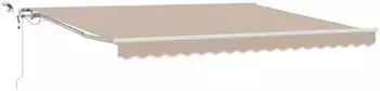 vidaXL Markisenstoff Beige 400x300cm Polyester